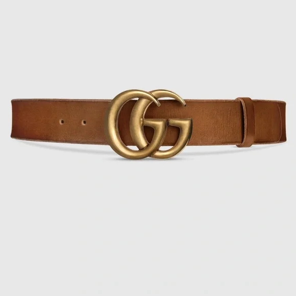 Gucci | Accessories | Gucci Tan Leather Belt With Gold  display picture 2